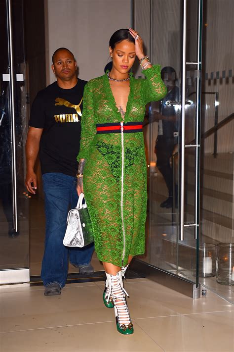 Rihanna epic Gucci dress